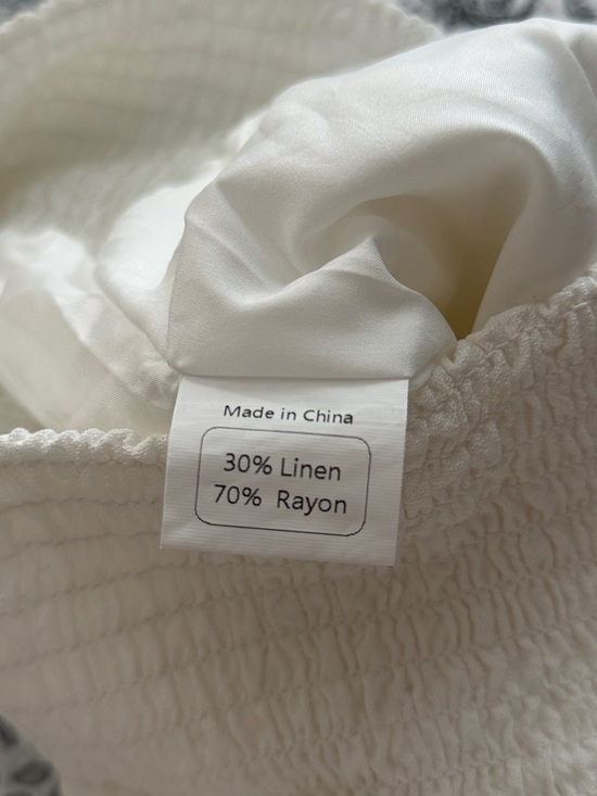 UEU Women's Linen Blend Palazzo Pants With Pockets - Picture 5 of 8